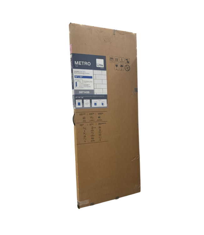 51957 Utile Tux 1-Piece Shower Side Wall Panel 32"W