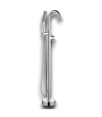 52585 Fusion Chrome Freestanding Tub Filler With Handheld