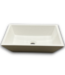 53206 Matte White Vessel Rectangular Bathroom Sink 18"