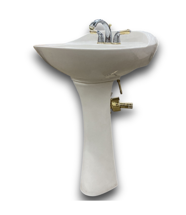 53260 Vitreous China Pedestal Sink With Faucet