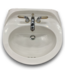 53260 Vitreous China Pedestal Sink With Faucet