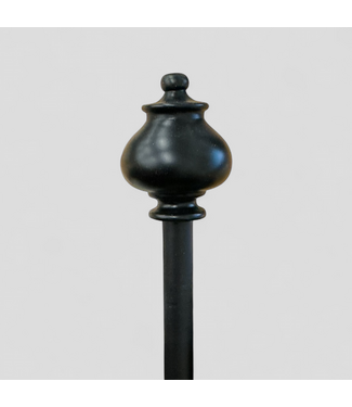 46169 A&Q Matte Black Drapery Rod Set 28" to 48"