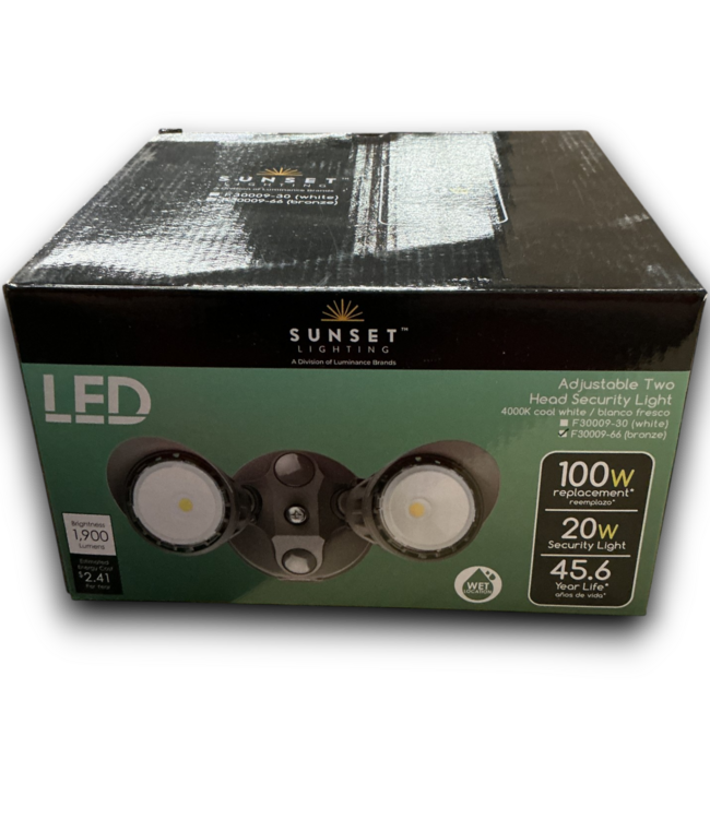 54620 Bronze Hardwired Flood Light