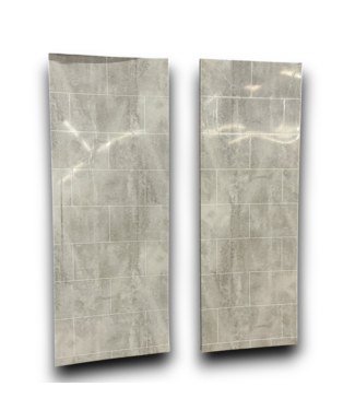 53801 2pc.Roman Block Designed Shower Walls 38"W x 98"L