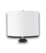 54322 22"h Black Led 3-way Table Lamp With Linen Shade