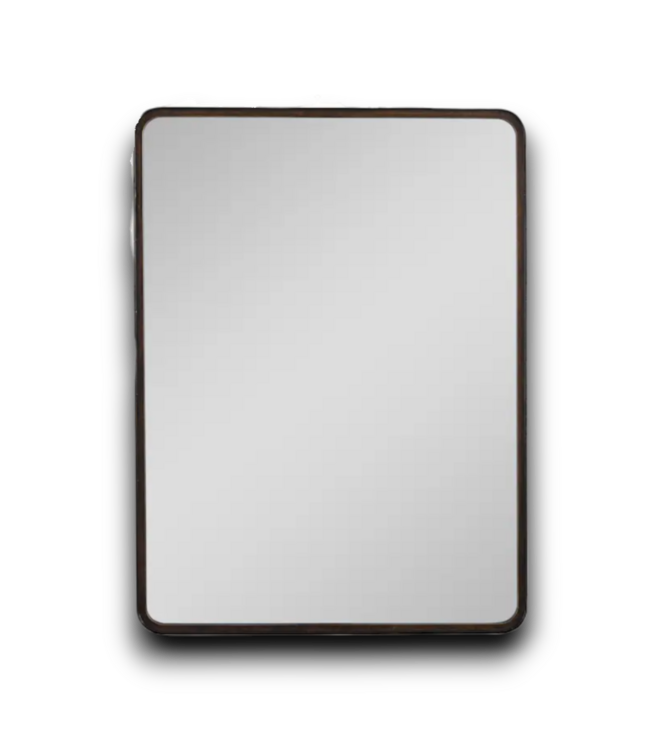 54243 Rectangle Bronze Framed Mirror 30" X 40"