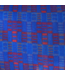 54444 True Blue & Red Geometric Textile Fabric Roll 67 Yds.