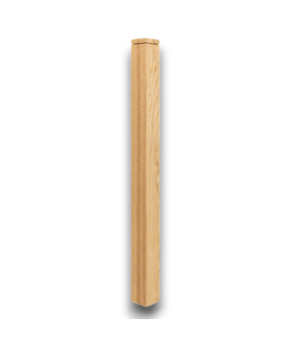 Bud's Warehouse 54584 Craftsman Unfinished Red Oak Stair Newel Post