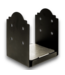 54479 Outdoor Accents Mission 8" X 8" Powder Coated Wood To Concrete Base