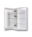 52264 Grace Solid Wood White Mirrored Medicine Cabinet
