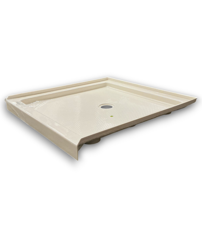 52820 SlimLine Biscuit White Shower Base 36" x 36"