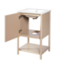 52671 Cream White French Bathroom Vanity With Top 20"