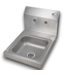 52802 Hand Sink Wall Mount With Splash Faucet Holes 12"