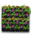 54413 Black Fabric Outdoor Wall Planter