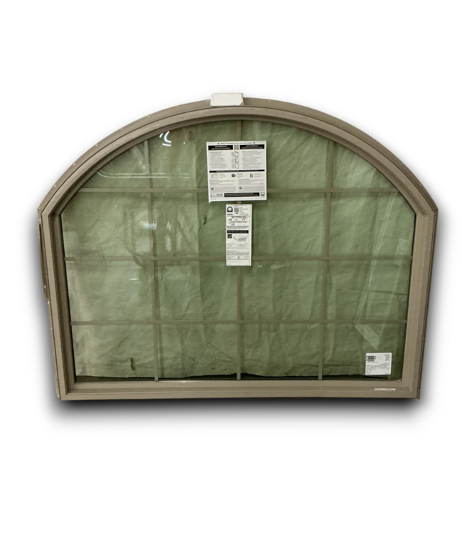 54455 60 X 47 Champagne Vinyl Fixed Arch Top Window