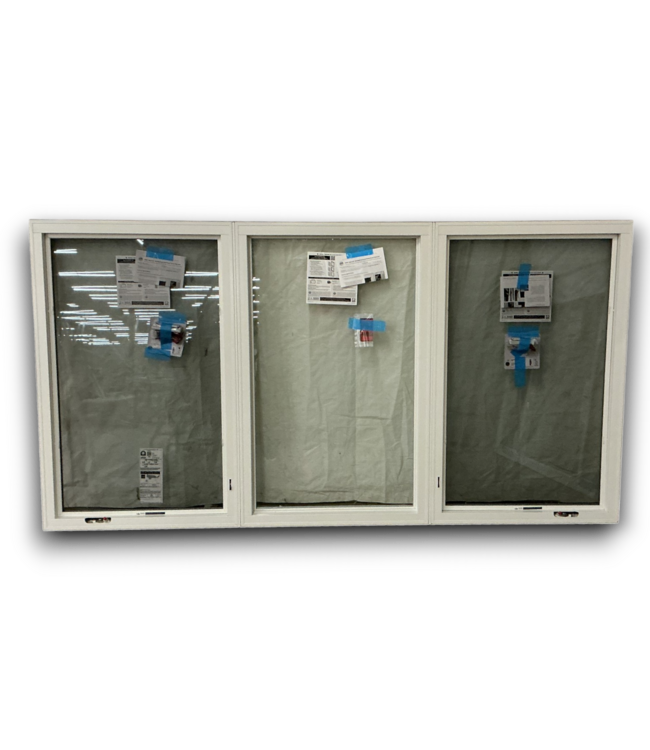 53286 3-Panel Aluminum Casement Window 102x54