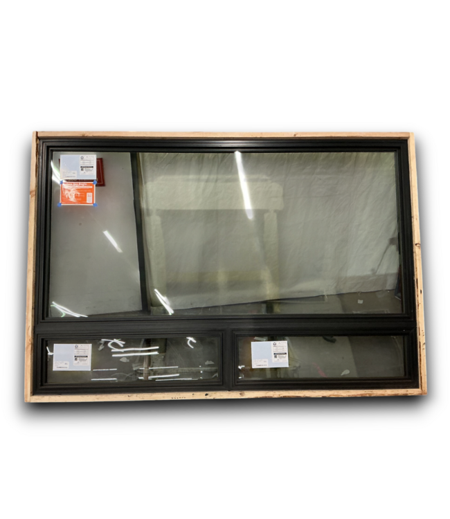 54513 Fiberglass Frame Fixed 3 Panel Window 106.5"w X 72.5"h.