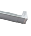 50378 White Steel Wide Pocket Curtain Rod 66"-120"