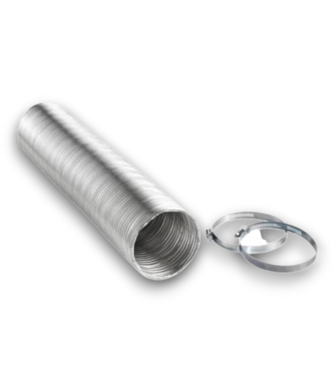 54391 Flexible Aluminum Duct With Clamps 4" X 8'