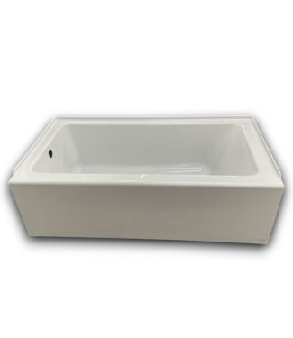 Bud's Warehouse 54646 Acrylic Alcove Left Drain Soaking Bathtub 32" X 60"