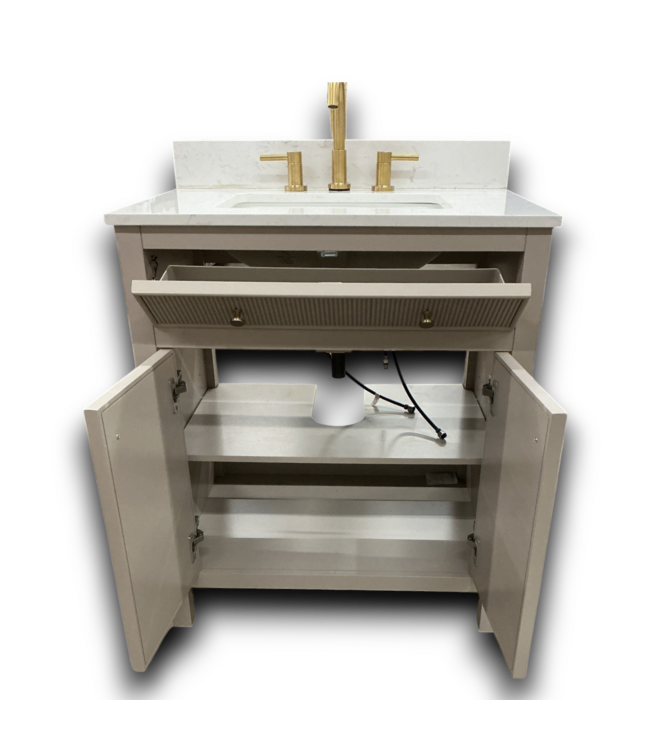 54255 Sandbanks 30" Bathroom Vanity With Top And Faucet