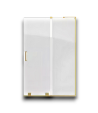 54295 Mirage-x Frameless Sliding Shower Door Brushed Gold 54 X 71