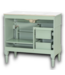 54533 Light Green Bathroom Vanity With White Ceramic Sink 36"
