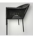 50678 Brown/Black Rattan Patio Chair