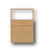 50702 6ft x 4ft Cypress Vinyl Flat Top Fence Panel