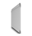 53068 Emblem White Privacy  Vinyl Flat Top Fence Panel 6' x 8'
