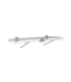 51789 Silver Steel Wire Shelf 2 Pieces