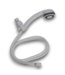 54385 Handheld Shower Head White Plastic