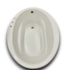 53547 Sunward White Acrylic Oval Drop-In Soaking Bathtub