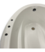 53547 Sunward White Acrylic Oval Drop-In Soaking Bathtub