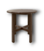 52987 Brown Outdoor Round Side Table 18"