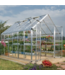 54492 Snap And Grow Silver Frame/clear Panels Greenhouse Kit 12' X 8'