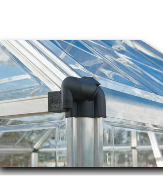 54492 Snap And Grow Silver Frame/clear Panels Greenhouse Kit 12' X 8'