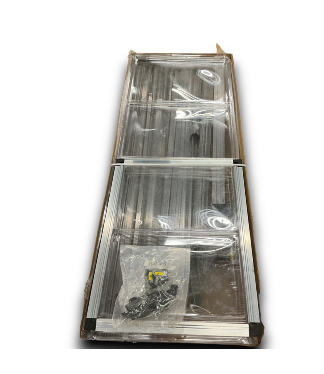 54492 Snap And Grow Silver Frame/clear Panels Greenhouse Kit 12' X 8'