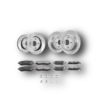 Bud's Warehouse 51631 Front & Rear Brake Kit (2007-2017 Jeep Wrangler)