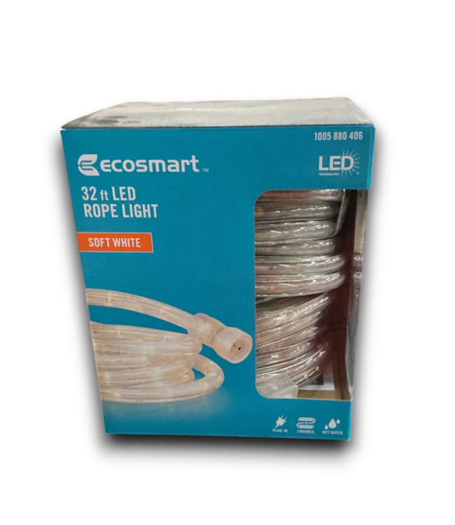 53194 Soft White LED Light Rope 32'