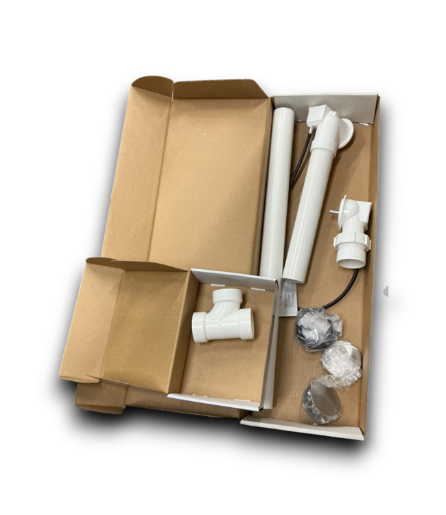 54286 Brushed Nickel Cable Drive With Pvc Pipe