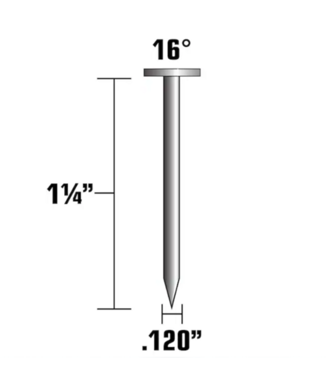 54346 Wire Coil Roofing Nails 1.25" Inch