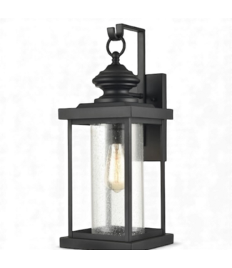 49016 Minersville 1-Light Black Outdoor Wall Lantern