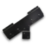 54476 Black Steel Stair Connector