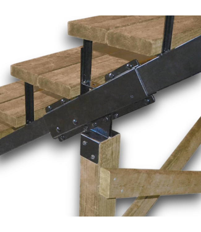 54476 Black Steel Stair Connector