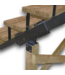 54476 Black Steel Stair Connector