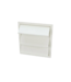 50574 White Rectangle Gable Louver Vent