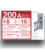 Bud's Warehouse 52777 200 Amp 8-Spaces 16-Circuit Indoor Main Breaker Meter Combo Load Center