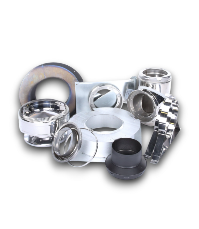Bud's Warehouse 52785 11-Piece Chimney Pipe Accessory Kit For Wall Support