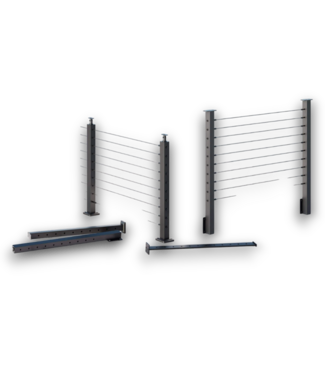Bud's Warehouse 52831 Surface Mount Horizontal Cable Railing System 36" x 6'